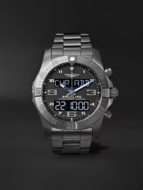 breitling exospace b55 black titanium bracelet|Breitling exospace b55 specs.